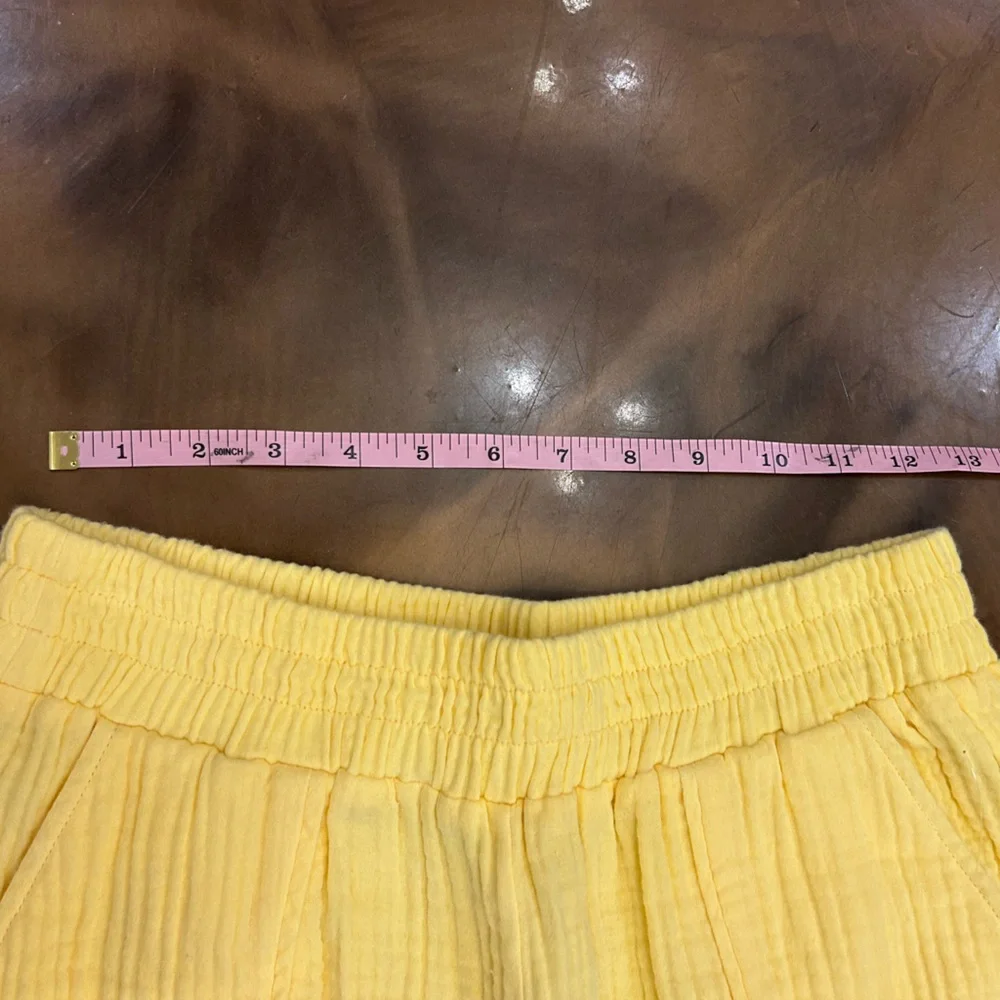 SEDGE - Daffodil muslin yellow Harrison Pants NWT